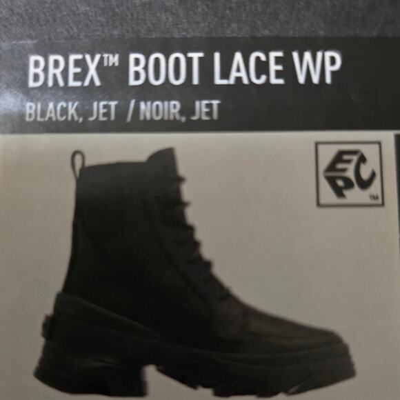 Sorel Brex Lace Up Black Waterproof Boots - Picture 2 of 7